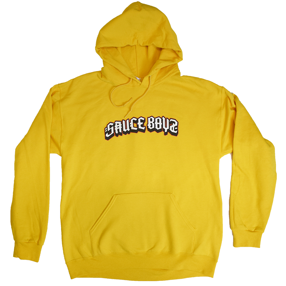 Globe Hands Hoodie - Gold