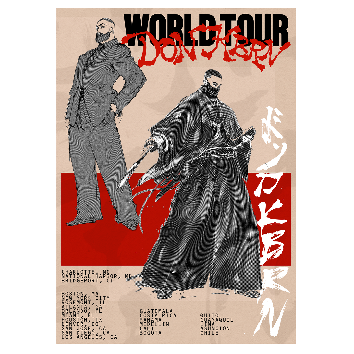 DON KBRN World Tour Poster 2025